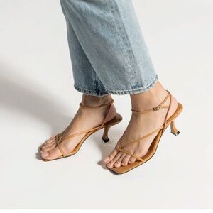 Jeffrey Campbell Fluxx Tan Heels- Size 7